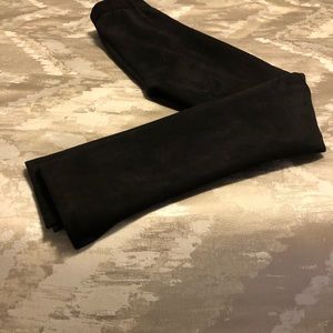 BCBG Black suede  leggings